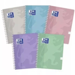 Kołozeszyt A4/80k kratka Pastel Oxf Fol A 5 - Oxford art pap