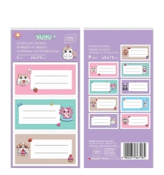 Naklejki na zeszyty Girls 9szt - INTERDRUK