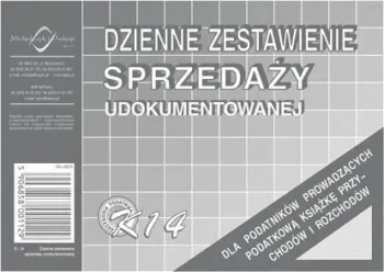 Dzienne zestawienie sprzedaży udokumentowanej K-14 - Michalczyk i Prokop