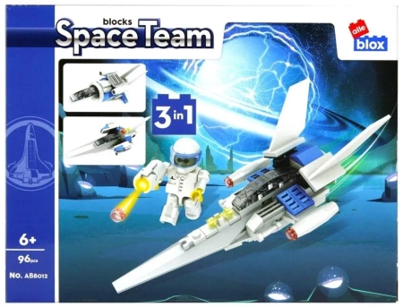 Klocki Konstrukcyjne 96 ElementÓw Space Alleblox 492882