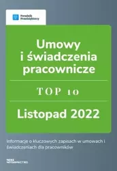 eBook Umowy i świadczenia pracownicze - TOP 10 Kadry - Katarzyna Dorociak