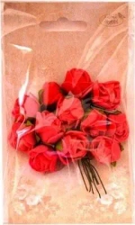 Różyczki z pianki czerwone 2cm 12szt - Galeria Hobby