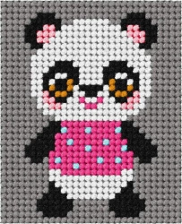 Zestaw do haftu Moje pierwsze wyszywanie Panda - Anex-Bis PAP