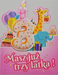 Karnet Urodziny 3 - YEKU