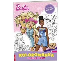 Kolorowanka według kodu. Barbie - praca zbiorowa