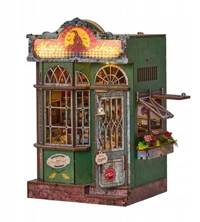 Miniaturowe puzzle domki 3D - Magiczny sklep - Knowme