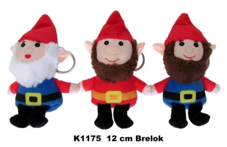 Brelok krasnal 12cm MIX - Sun-Day