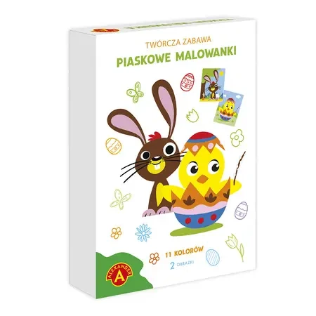 Malowanki piaskowe - Wielkanocny kurczak i zając - Alexander