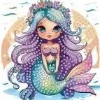 Mozaika piankowa syrenka 25x25cm - Titanum