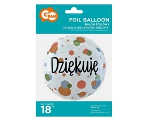 Balon foliowy Dziękuję - Godan