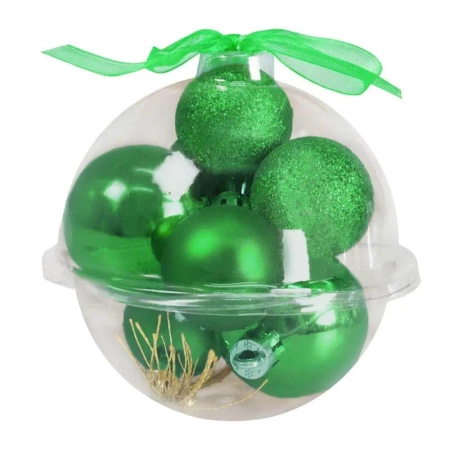 Bombki zielone 9szt - Arpex
