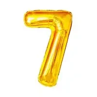 Balon foliowy złoty 7 - GoParty