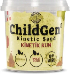 Piasek kinetyczny naturalny żółty 500g - ChildGen (GEN OYUNCAK SANAYİ TİCARET A.Ş.)