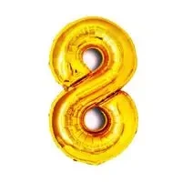 Balon foliowy złota cyfra - ANTELLA