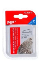 Agrafki srebrne 32mmx50szt - MP Main Paper