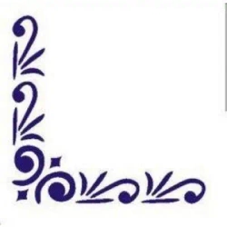 Szablon zmywalny narożny 12x15cm - Galeria Hobby