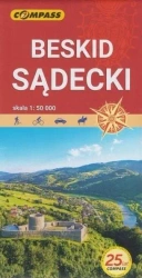 Mapa turystyczna - Beskid Sądecki 1:50 000 w.2021 - praca zbiorowa
