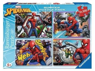 Puzzle 4x100 Spider Man Bumper Pack - Ravensburger