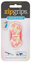 ZipGrip uchwyt na palce do telefonu Różowe kwiaty - Thinking Gifts
