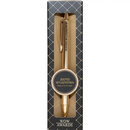 Długopis z grawerem na prezent Jesteś Wyjątkowa - Be-Happy Gifts