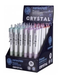 Długopis Pen Crystal white (36szt) ASTRA - ASTRA papiernicze