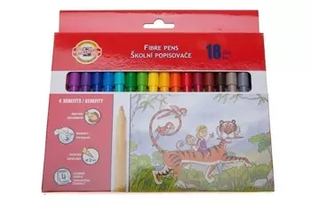 Flamastry 18 kolorów - Koh-I-Noor