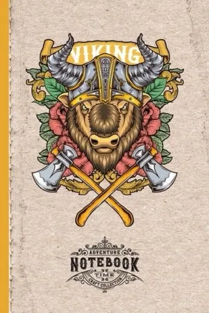 Notatnik ozdobny 143x210/64K kratka Bizon Wiking - Fresh