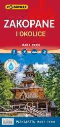 Mapa - Zakopane okolice 1:60 000 lam - praca zbiorowa