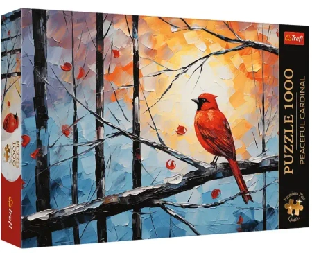 Puzzle 1000 elementów. Premium Plus Quality. Spokojny kardynał