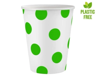 Kubeczki papierowe Groszki pistacjowe 250ml 6szt. - Godan