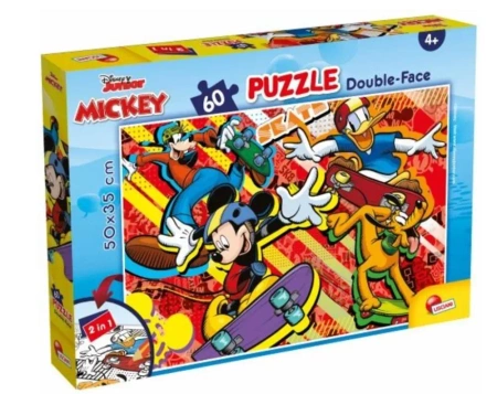 Puzzle dwustronne Plus 60 Myszka Miki - Lisciani