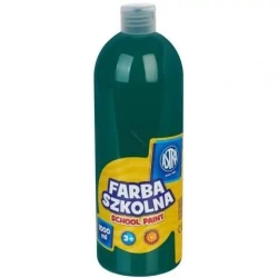 Farba szkolna w butelce, zielona (1000 ml)