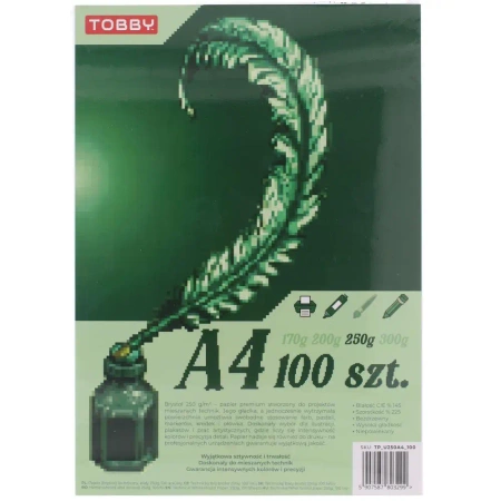 Brystol A4 250g 100 ark - Tobby