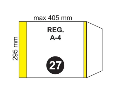 Okładka na podr A4 regulowana NR 27 (20szt) - Fol-Plast