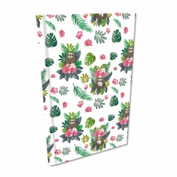 Notes A5 Soft Touch kratka 80g Leniwce girls - Bee-bee