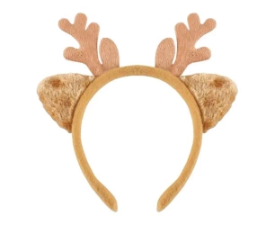 Opaska renifera z uszami jasno brązowa - Godan