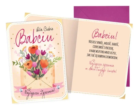 Karnet B6 Babcia - Kukartka