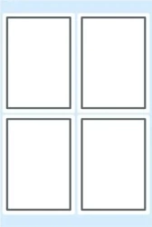 Naklejki szkolne białe 24szt - Herma