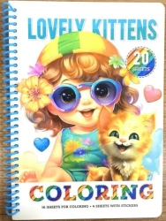 Kolorowanka A5 koło 20 kartek Urocze kotki - Fresh
