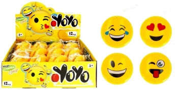 Jo-Jo świecące 6cm Sport Face mix - Mega Creative