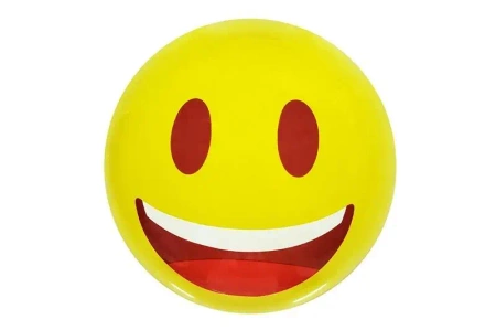 Piłka PVC 230MM - Buźka żólta - Artyk