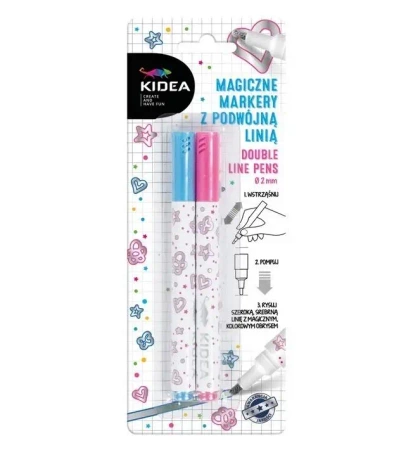 Marker magiczny z podwojną linią 2 kol KIDEA - DERFORM