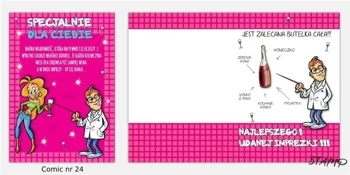 Karnet Comic B6 + koperta wzór nr 24 - Stamp