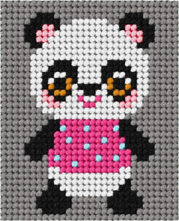 Zestaw do haftu Moje pierwsze wyszywanie Panda - Anex-Bis PAP