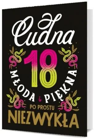 Karnet Urodziny 18 damskie K. B6-1897 - Pan Dragon