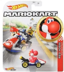 Hot Wheels. GBG25 Mario Kart. Pojazd podstawowy Red Yoshi
