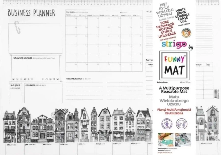 Mata transparentna Business Planer Funny Mat - Strigo