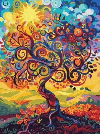 Malowanie po numerach - Drzewo życia 30x40cm - Ideyka