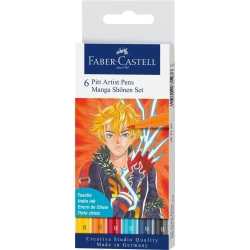 Pisaki Pitt Artist Pen Manga Shonen 6szt - Faber Castell