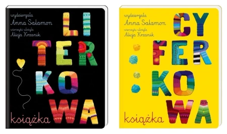 Pakiet Literkowa książka + Cyferkowa książka Alicja Krzanik, Anna Salamon - Anna Salamon, Alicja Krzanik